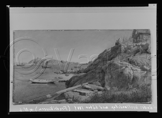 Glassplate og negativ film