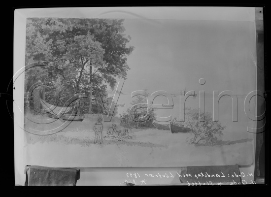 Glassplate og negativ film