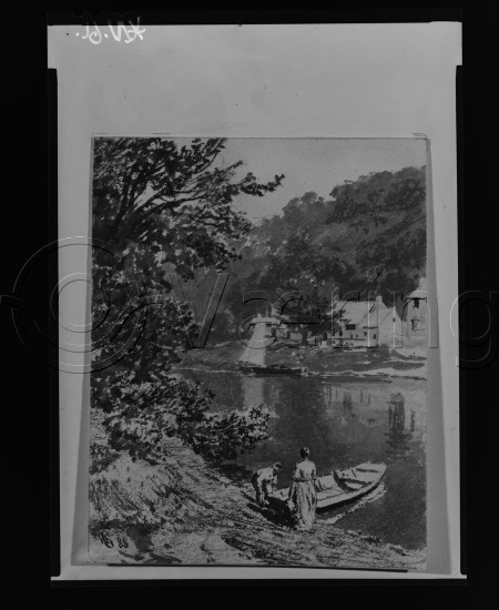 Glassplate og negativ film