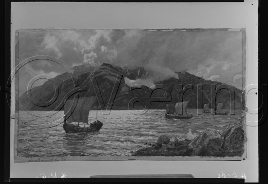 Glassplate og negativ film