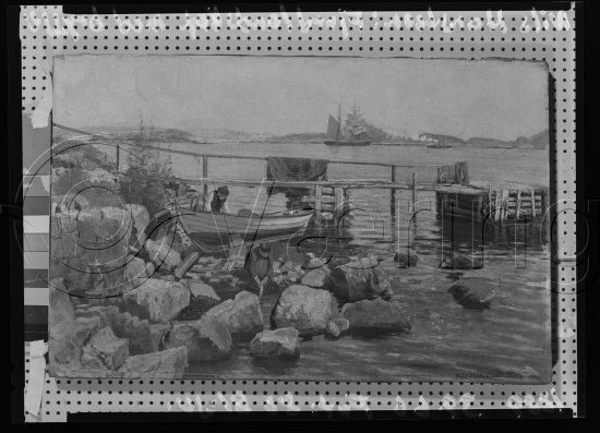Glassplate og negativ film
