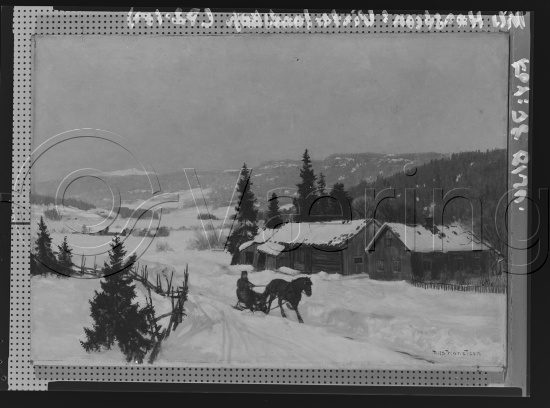 Glassplate og negativ film