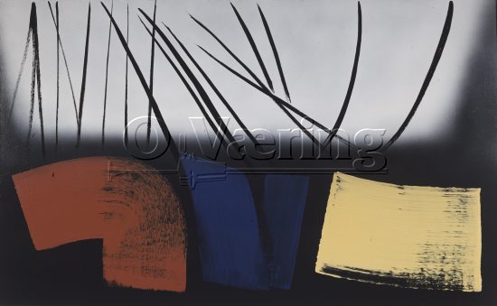 Artist: Hans Hartung (1904-1989) German-French painter/
Dimensions: 154x250 cm/
Photocredit: O.Væring/Artist/
Digital Size: High-res TIFF and JPG/
