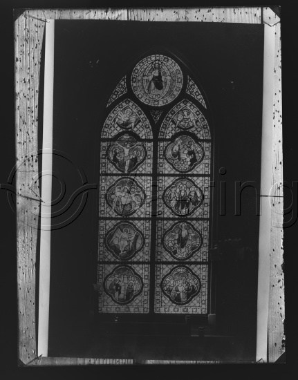 Glassplate og negativ film