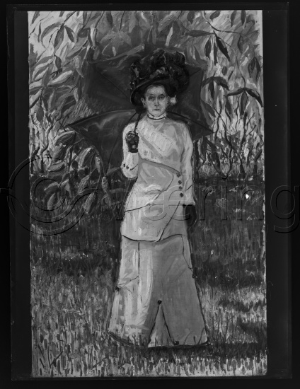 Glassplate og negativ film