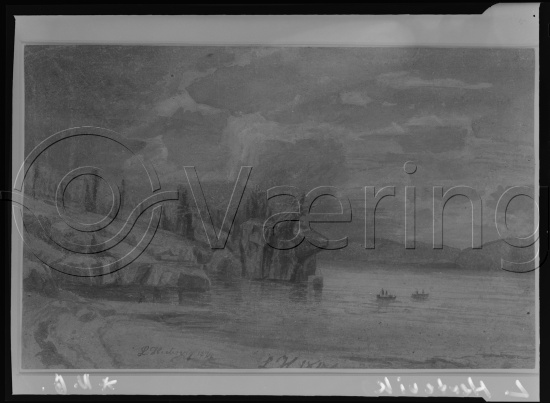 Glassplate og negativ film