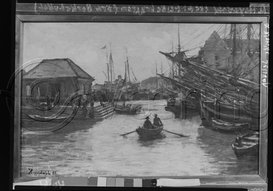 Glassplate og negativ film