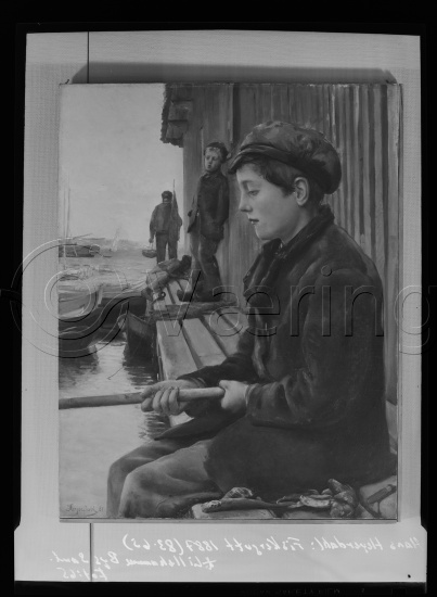 Glassplate og negativ film