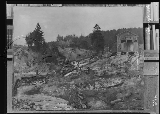 Glassplate og negativ film