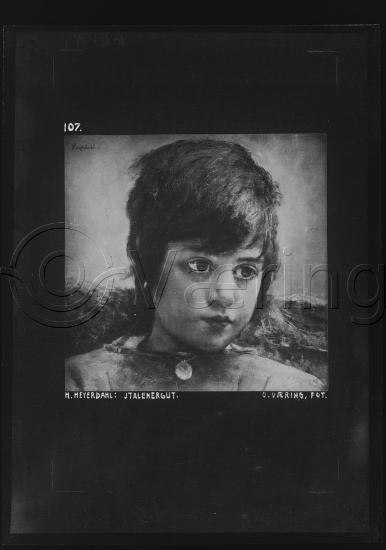 Glassplate negativ og negativ bladfilm