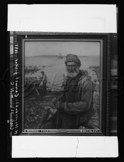 Glassplate negativ og negativ bladfilm