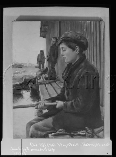 Glassplate negativ og negativ bladfilm