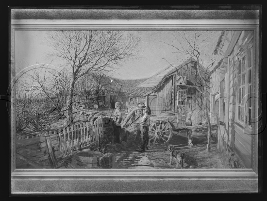 Glassplate og negativ film