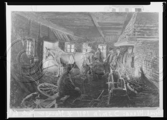 Glassplate og negativ film