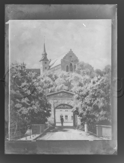 Glassplate og negativ film