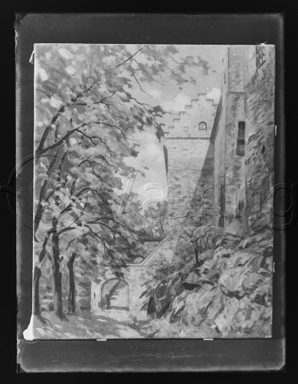 Glassplate og negativ film