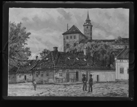 Glassplate og negativ film
