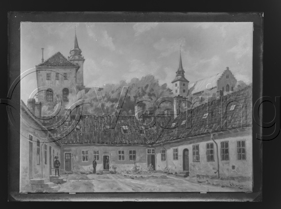 Glassplate og negativ film