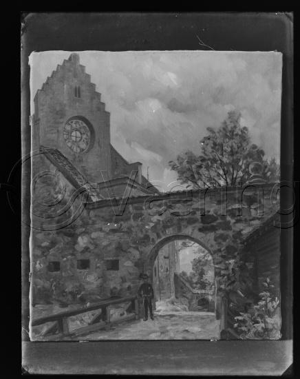 Glassplate og negativ film