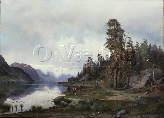 Julius Holck (1845-1911), 
Size: 75x105 cm, 
Genre: Oil on canavas, 
Location: Private, 
Photo: Per Henrik Petersson,