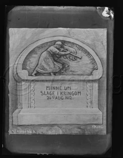 Glassplate og negativ film