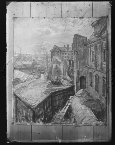 Glassplate og negativ film