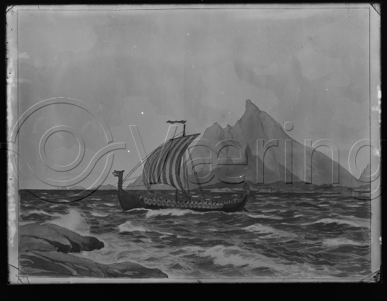 Glassplate og negativ film