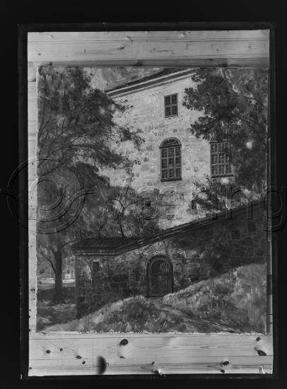 Glassplate og negativ film