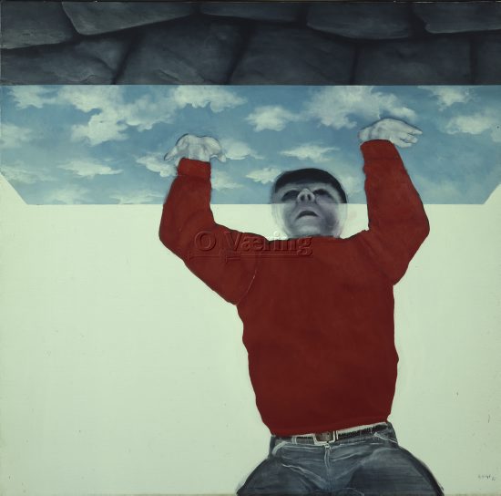 Artist: Bjarne Holst (1944-1993)
Dimensions: 135x140 cm/
Photocredit: O.Væring/Artist/
Digital Size: High-res TIFF and JPG/