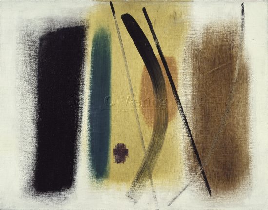 Artist: Hans Hartung (1904-1989) German-French painter/
Dimensions: 50.5x65 cm/
Photocredit: O.Væring/Artist/
Digital Size: High-res TIFF and JPG/