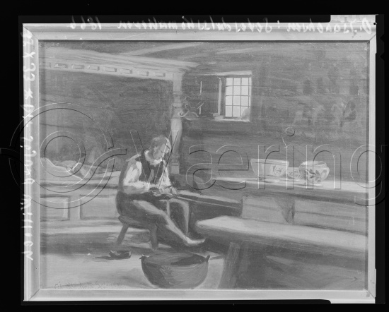 Glassplate og negativ film
