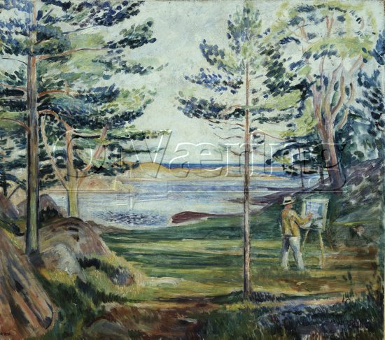 Artist: Arne Kavli (1878-1970)
Dimensions: 67x75 cm/
Photocredit: O.Væring/Artist/
Digital size: High-res TIFF and JPG/