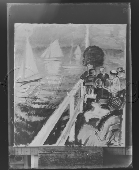 Glassplate og negativ film