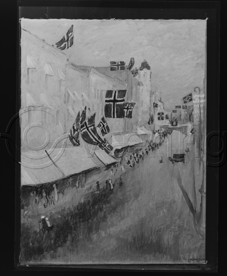 Glassplate og negativ film