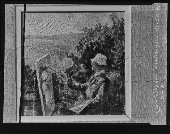 Glassplate og negativ film