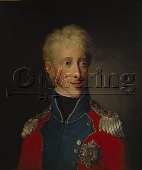 Friedrich Carl Groger (1766-1838), 
Size: 62x54 cm, 

King Frederik VI, (1768-1839)  - King of Denmark and Norway. 