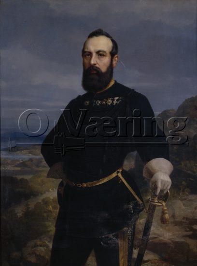 Ole Peter Hansen Balling (1823-1906), 
Size: 132x100 cm, 
( King of Sweden and Norway)