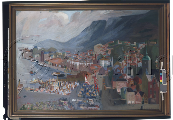 Digitalisert flere like da de er noe uskarpe på høyre side av foto