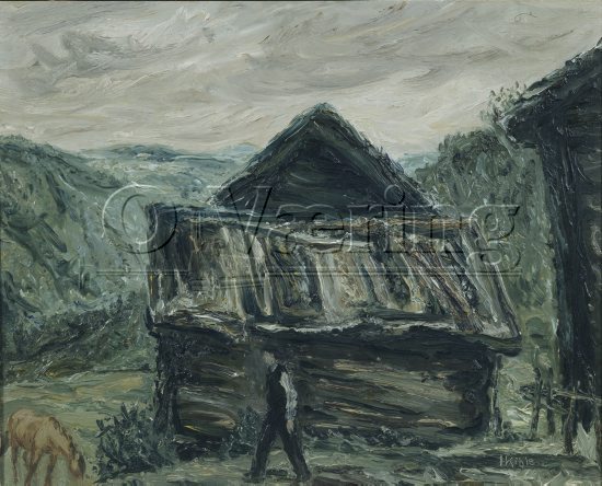 Harald Kihle (1905-1997), 
Size: 33x41 cm, 
Location: Private, 
