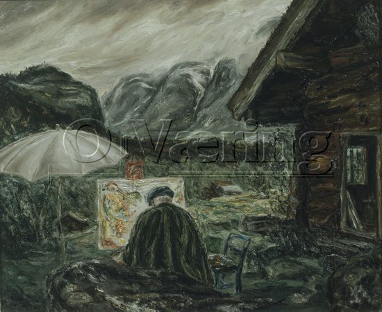 Harald Kihle (1905-1997), Size: 50x61 cm, Location: Private, 