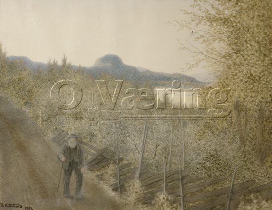 Theodor Kittelsen (1857-1914), 
Size: 48x63 cm
Location: Private, 
Photo: O.Væring 