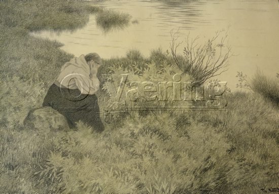 Theodor Kittelsen (1857-1914),
Size: 44x58 cm
Location: Private
Photo: O.Væring 