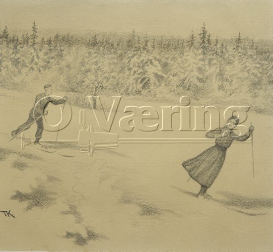 Theodor Kittelsen (1857-1914)
Size: 18x30 cm
Location: Private, 
Photo: O.Væring