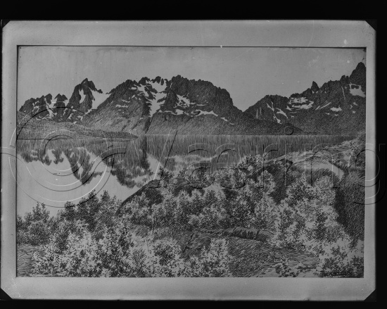 Glassplate og negativ film