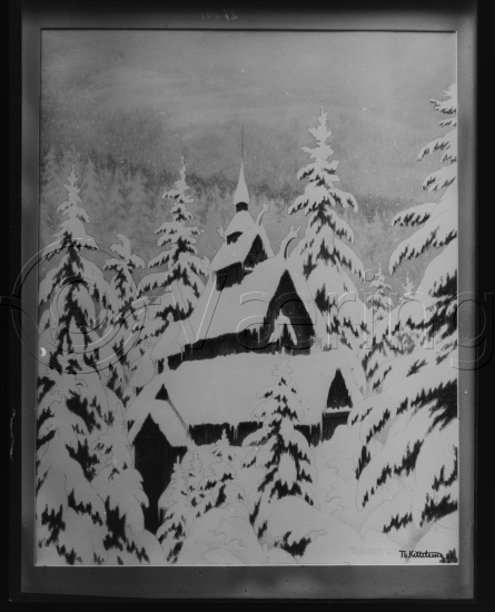 Glassplate og negativ film