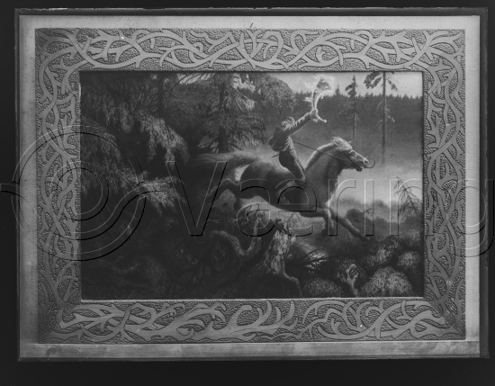 Glassplate og negativ film