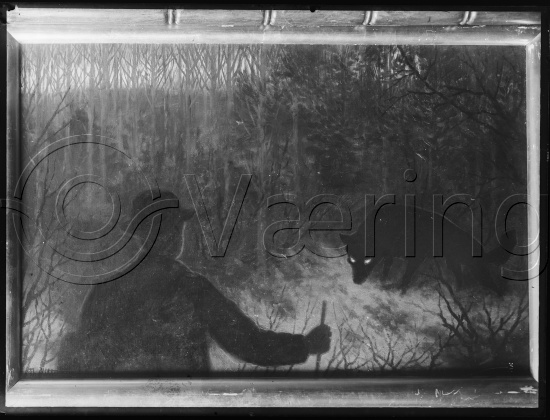 Glassplate og negativ film