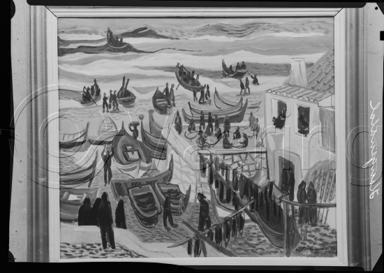 Glassplate og negativ bladfilm