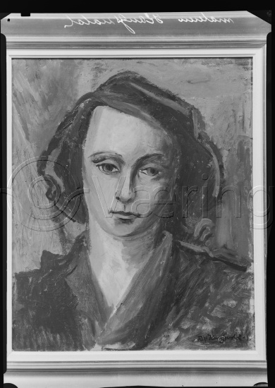 Glassplate og negativ bladfilm