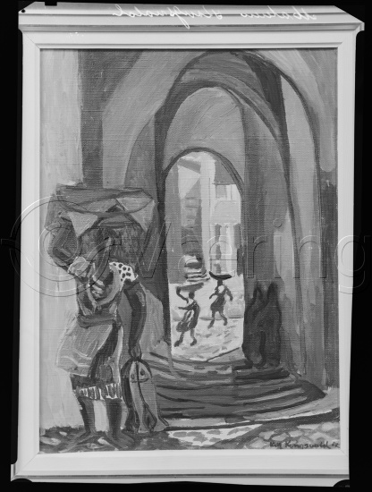 Glassplate og negativ bladfilm